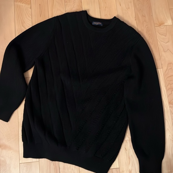 Louis Vuitton Black XXL Cotton Sweater - Picture 9 of 9
